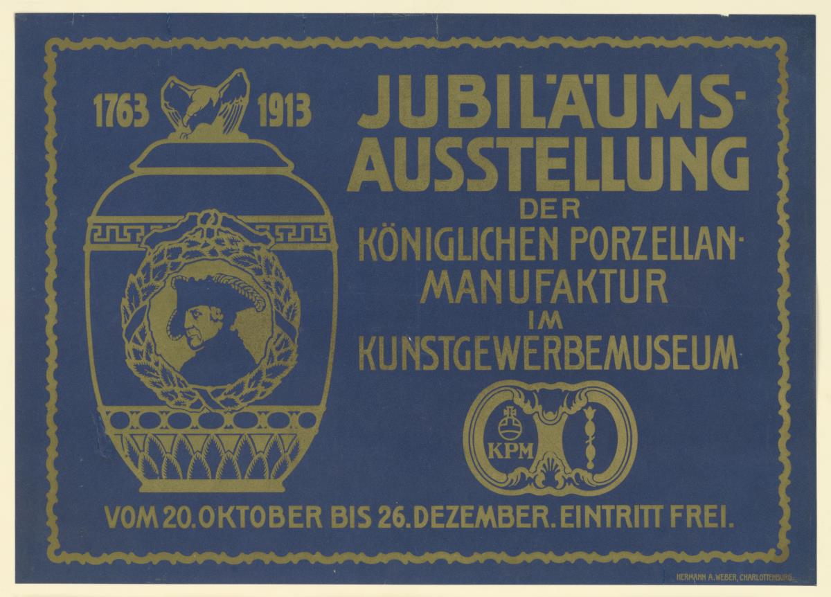 Jubiläumsausstellung der königlichen Porzellanmanufaktur