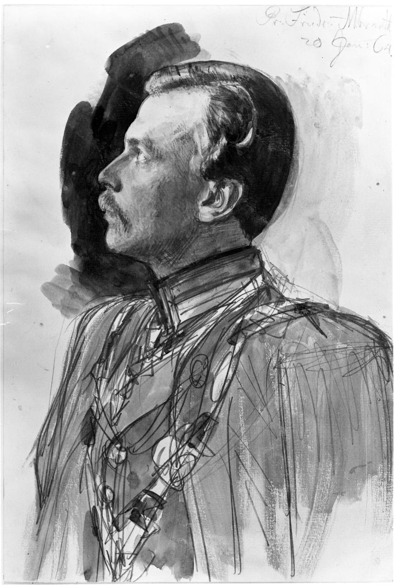 Friedrich Albrecht Prinz von Preußen, Porträtstudie zu "Die Krönung Wilhelms I. in Königsberg"