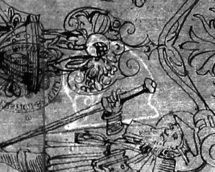 Entwurf für ein Glasgemälde mitdem Wappen von Glarus