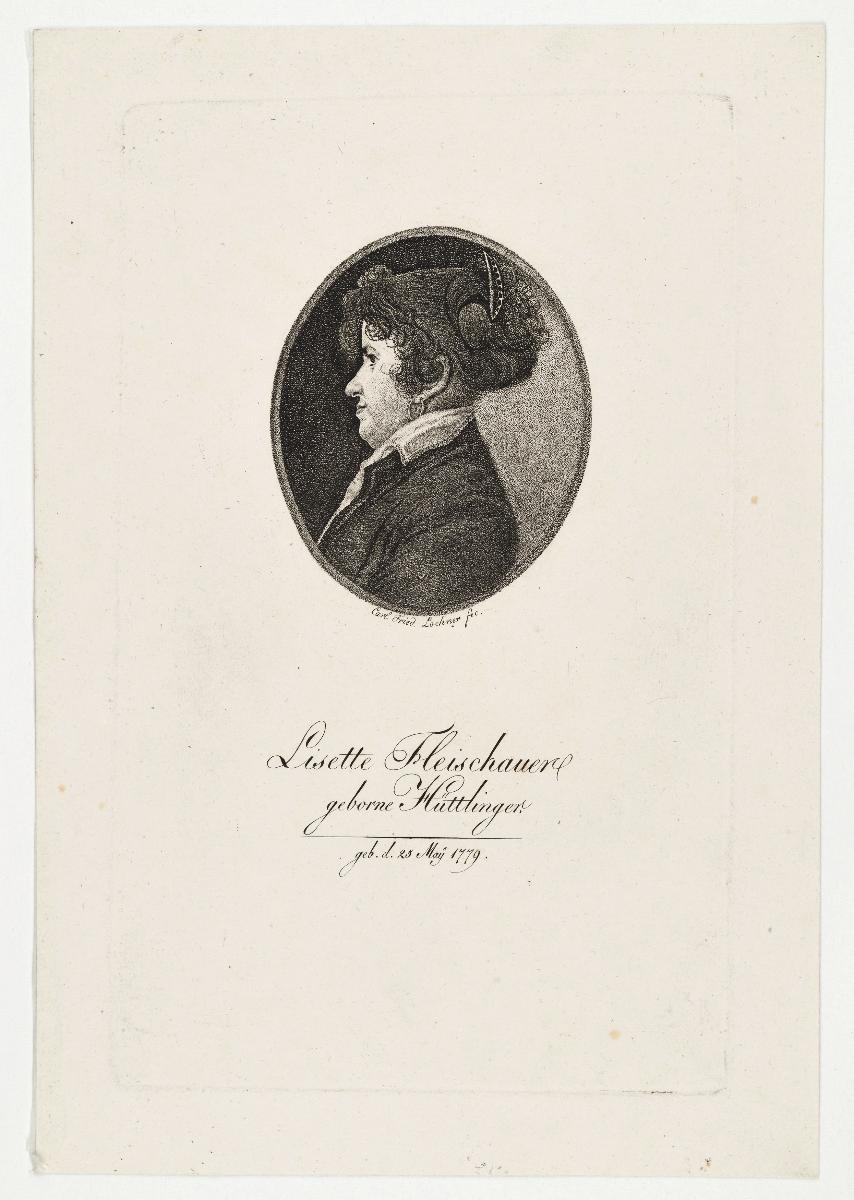 Porträt der Lisette Fleischhauer, geborene Hüttlinger