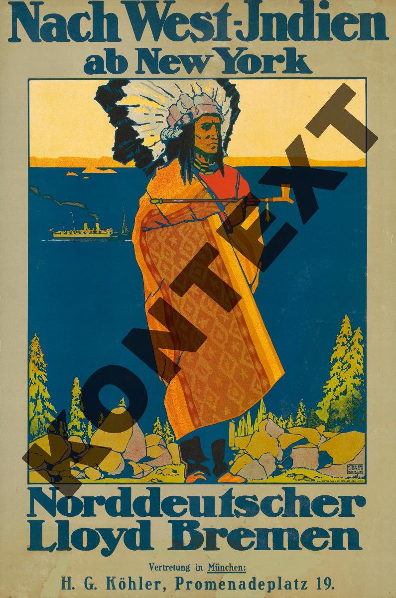 Nach West-Indien ab New York. Norddeutscher Lloyd Bremen