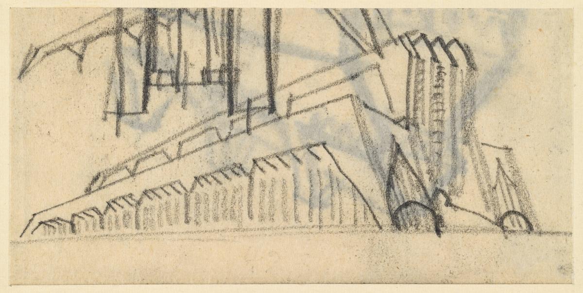 Imaginäre Skizzen (Variationen von Hallenbauten)