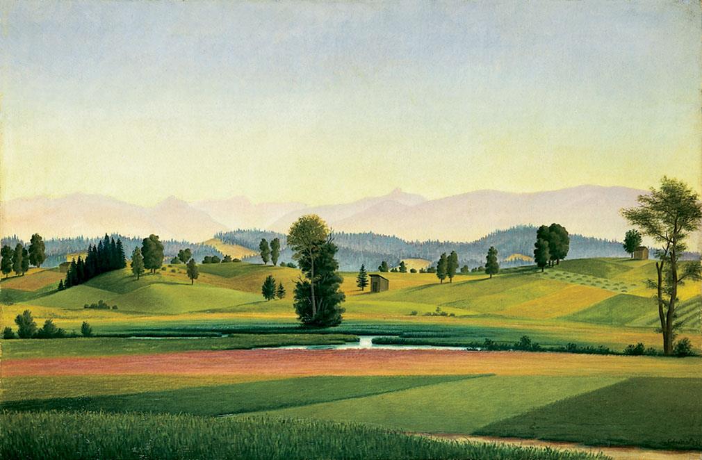 Landschaft bei Uffing