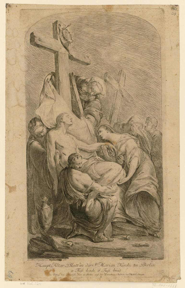 Kreuzabnahme. Hauptaltarblatt in der Marienkirche zu Berlin