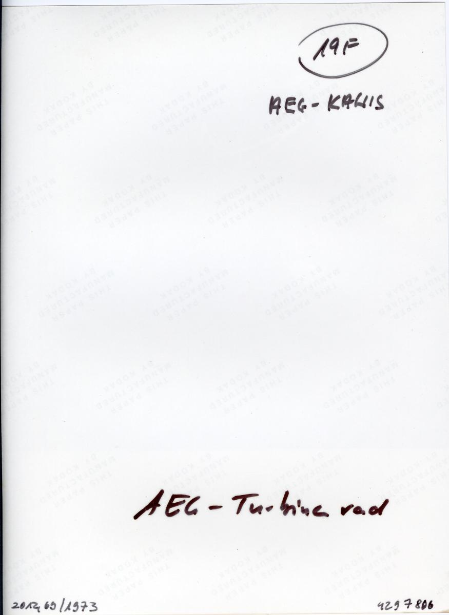AEG-Kanis GmbH, Detail einer Turbinenschaufel