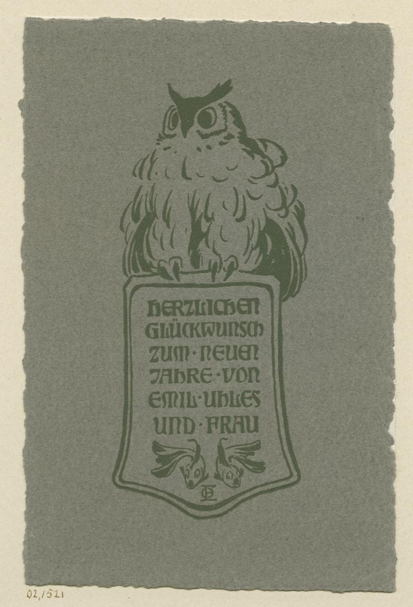 Herzlichen Glückwunsch zum Neuen Jahr von Emil Uhles und Frau