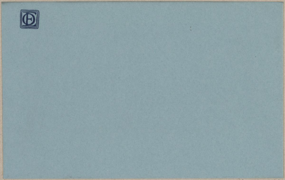 Briefumschlag mit Monogramm OE (Otto Eckmann)