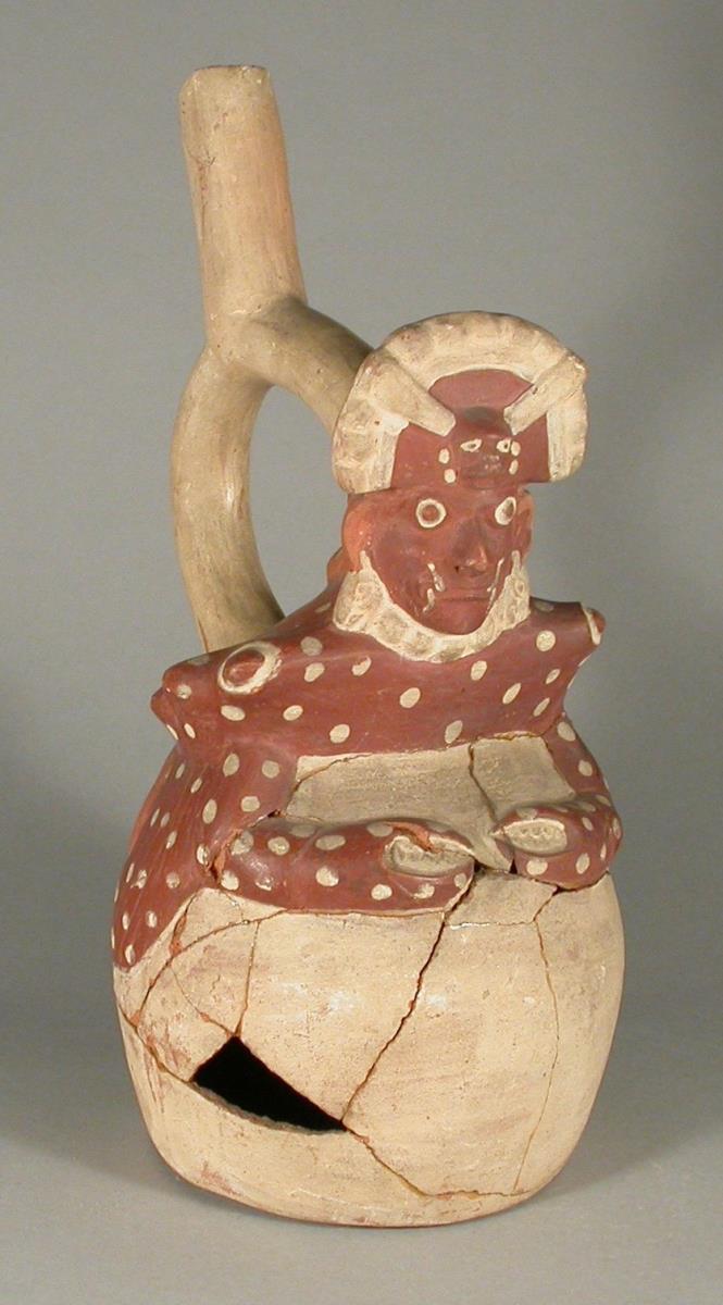 Applikation: anthropo-zoomorphe Figur (Krabbe/Krebs)
