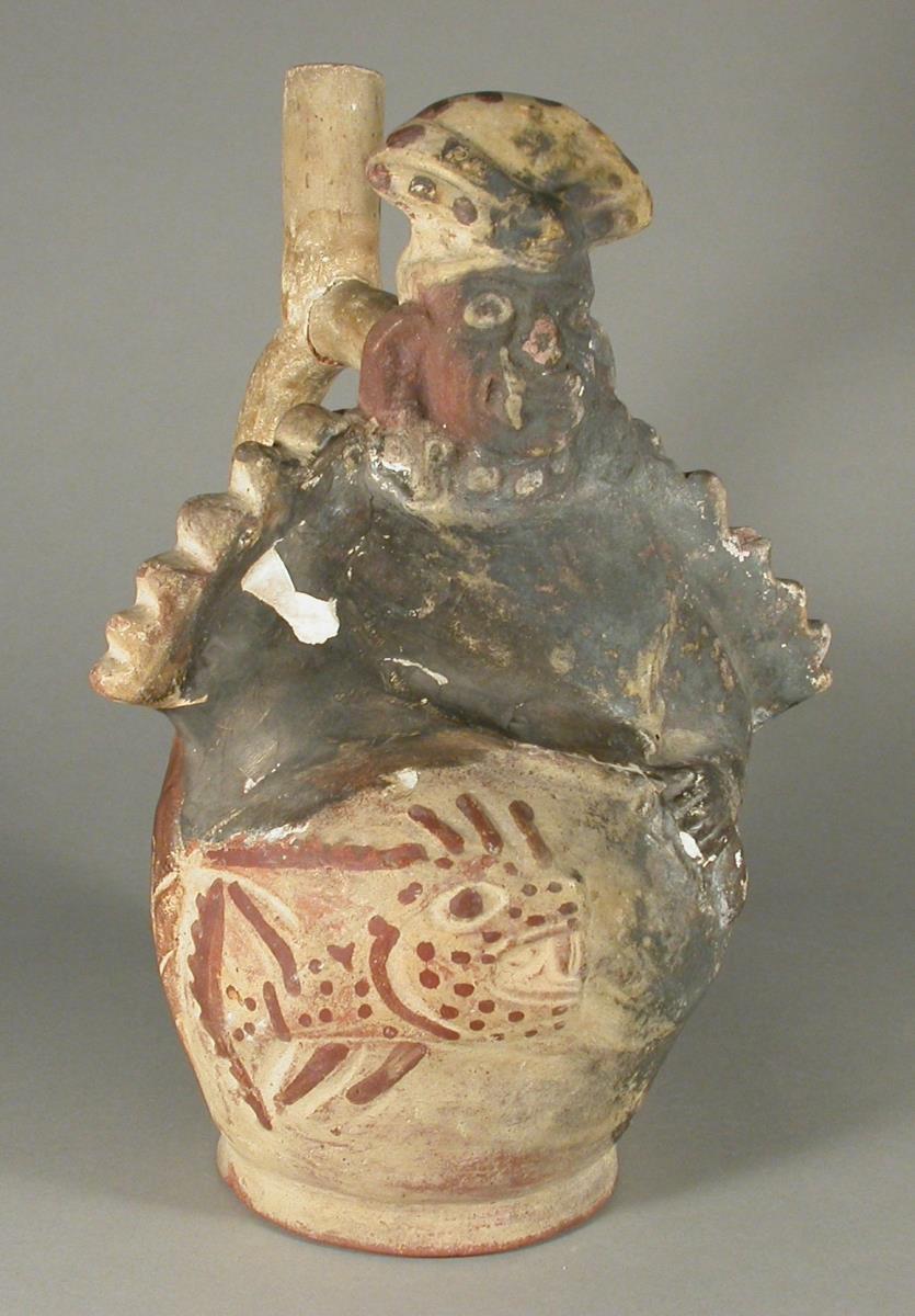 Applikation: anthropo-zoomorphe Figur