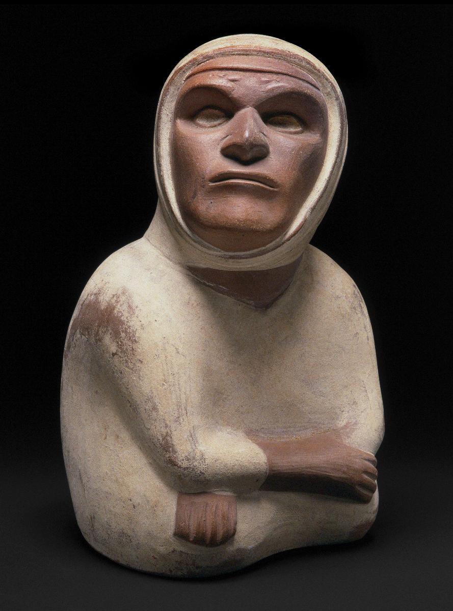 Sitzende anthropomorphe Figur, blind