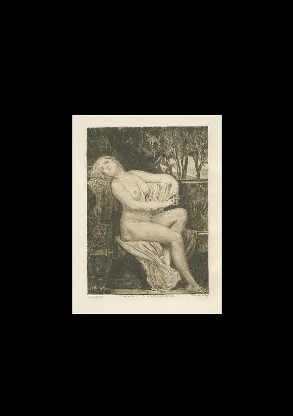Nackte Venus, sitzend. Aus: Der neue Tannhäuser