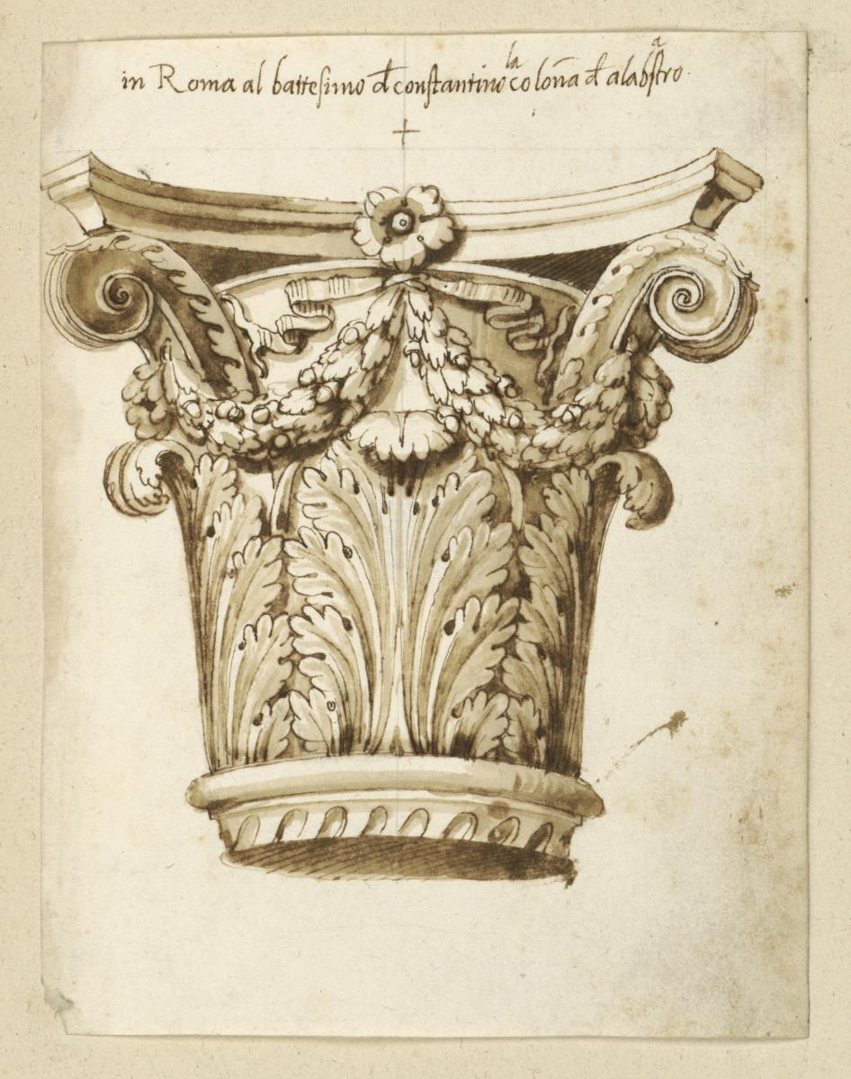 Kapitell aus dem Konstantinsbaptisterium