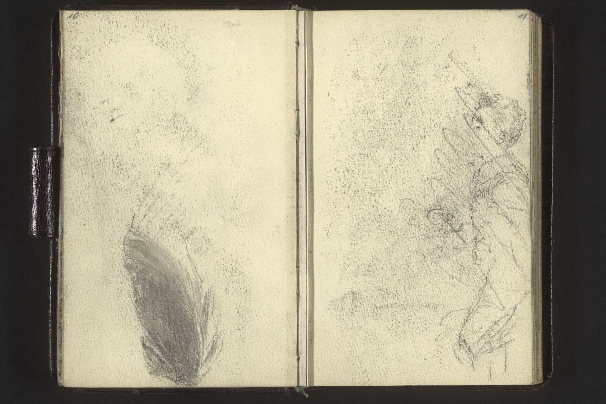 Armstudie, stehender Knabe (verworfen)