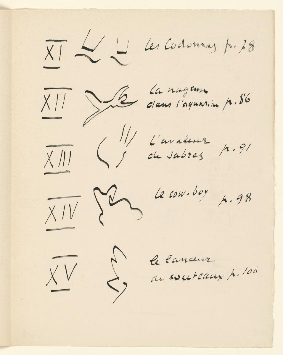 Table des Images 3. Aus "Jazz". S. 151