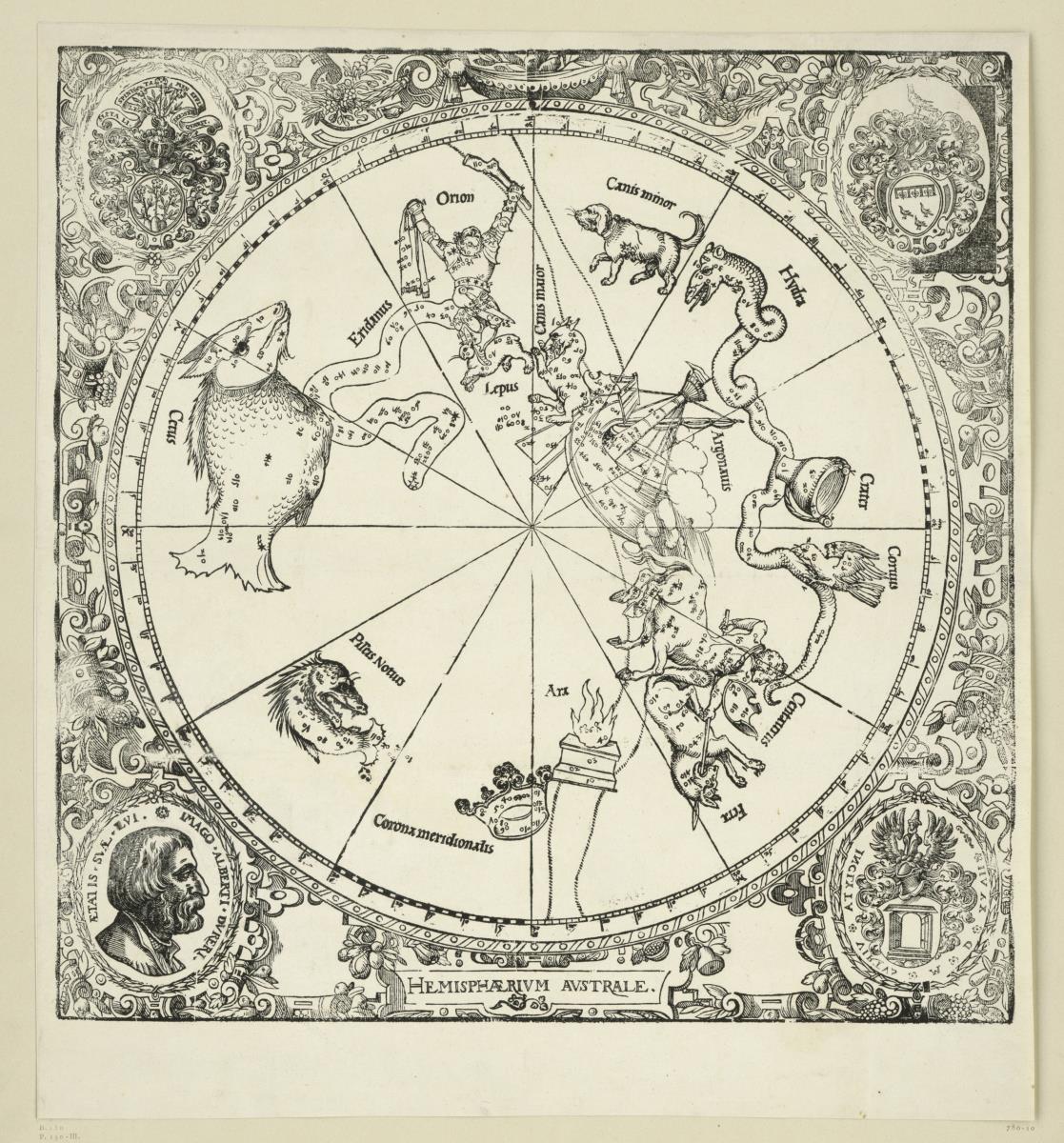 Die südliche Halbkugel des Himmels