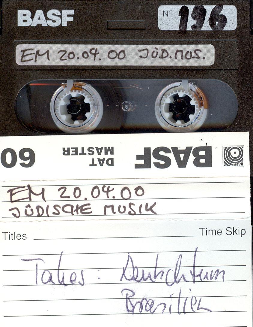 EM (=Ethnomagazin) 20.04.00. Jüdische Musik