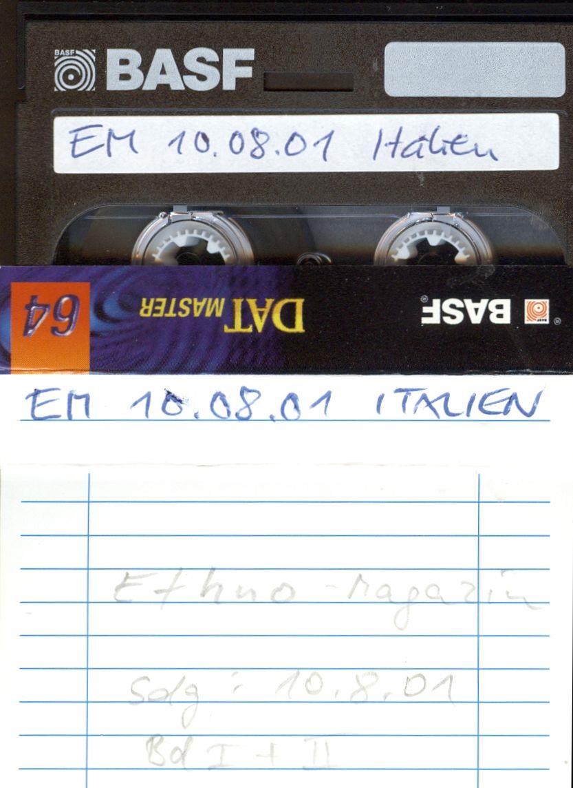 EM(=Ethnomagazin) 10.08.01 - Italien