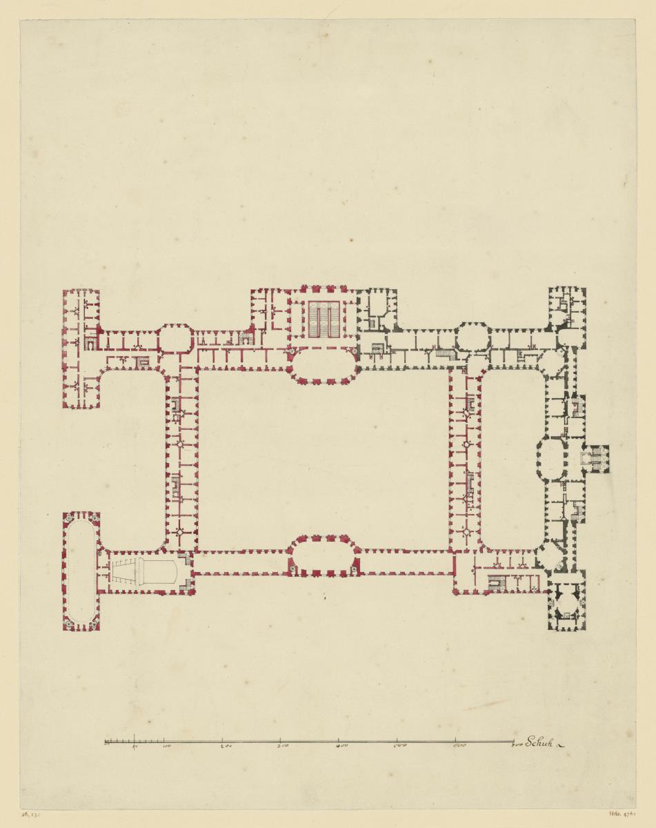Neues Schloss, Stuttgart, Großes Umbauprojekt, Grundriss