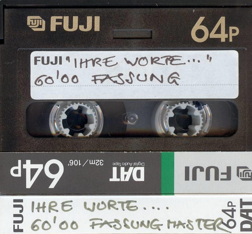 "Ihre Worte..." 60'00 Fassung