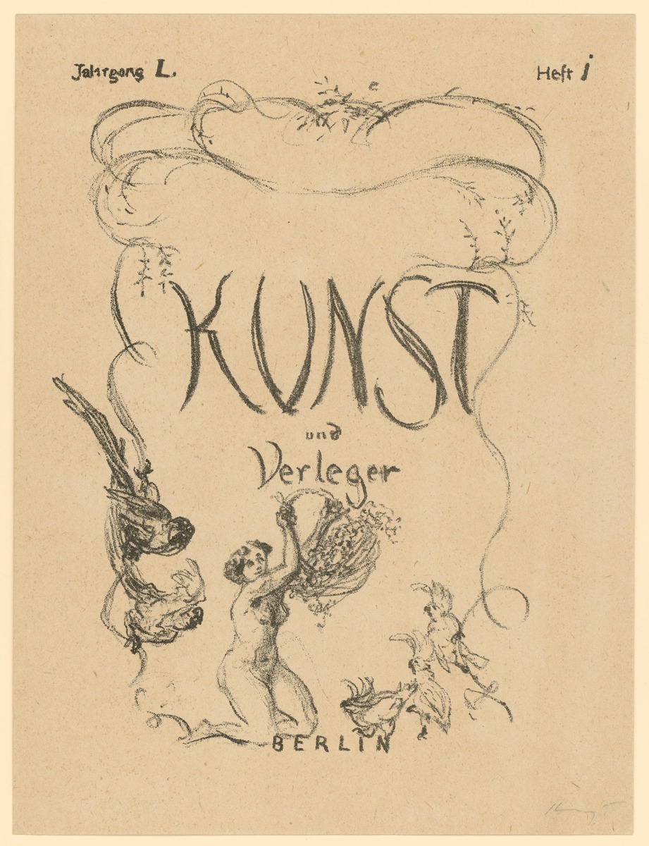Probedruck zu Kunst und Verleger