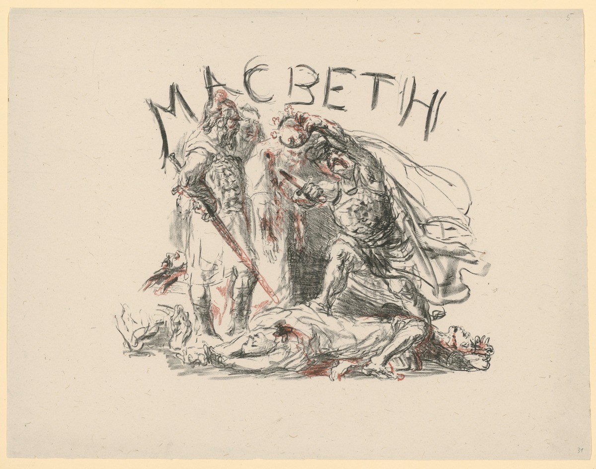 Macbeth Probedruck Titel 1. Zustand