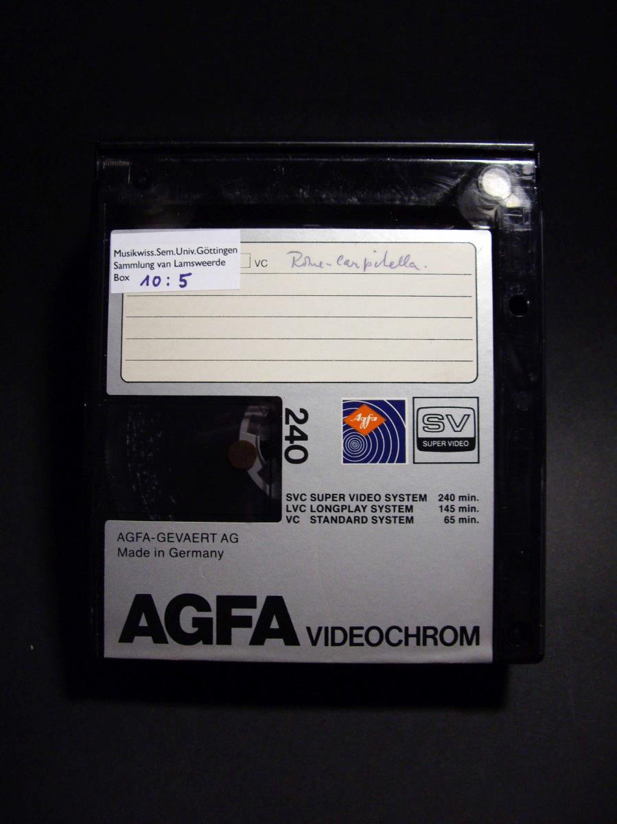 Copy of recording from Prof. Diego Carpitella