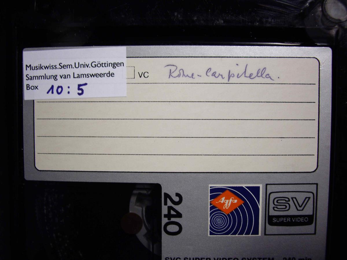 Copy of recording from Prof. Diego Carpitella