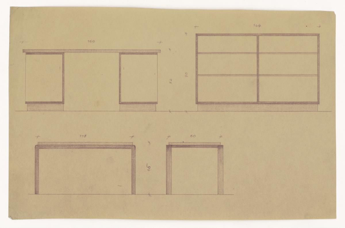 Typenschreibtisch (Möbelentwürfe, Schreibtische)