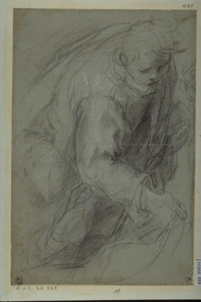 Studie für die Figur des Hl. Josef im Gemälde der Heimsuchung Mariens in der Chiesa Nuova in Rom