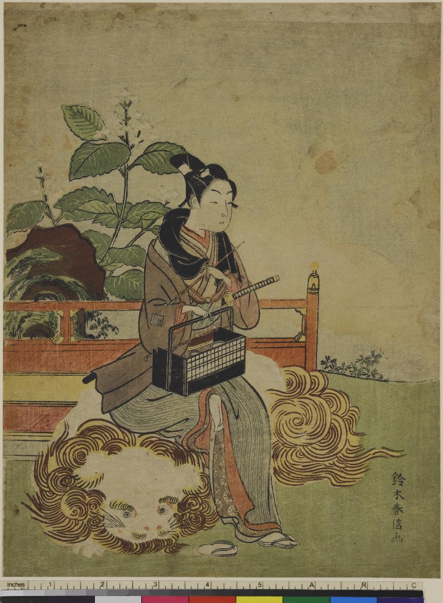 Junger Mann als der Bodhisattva Monju