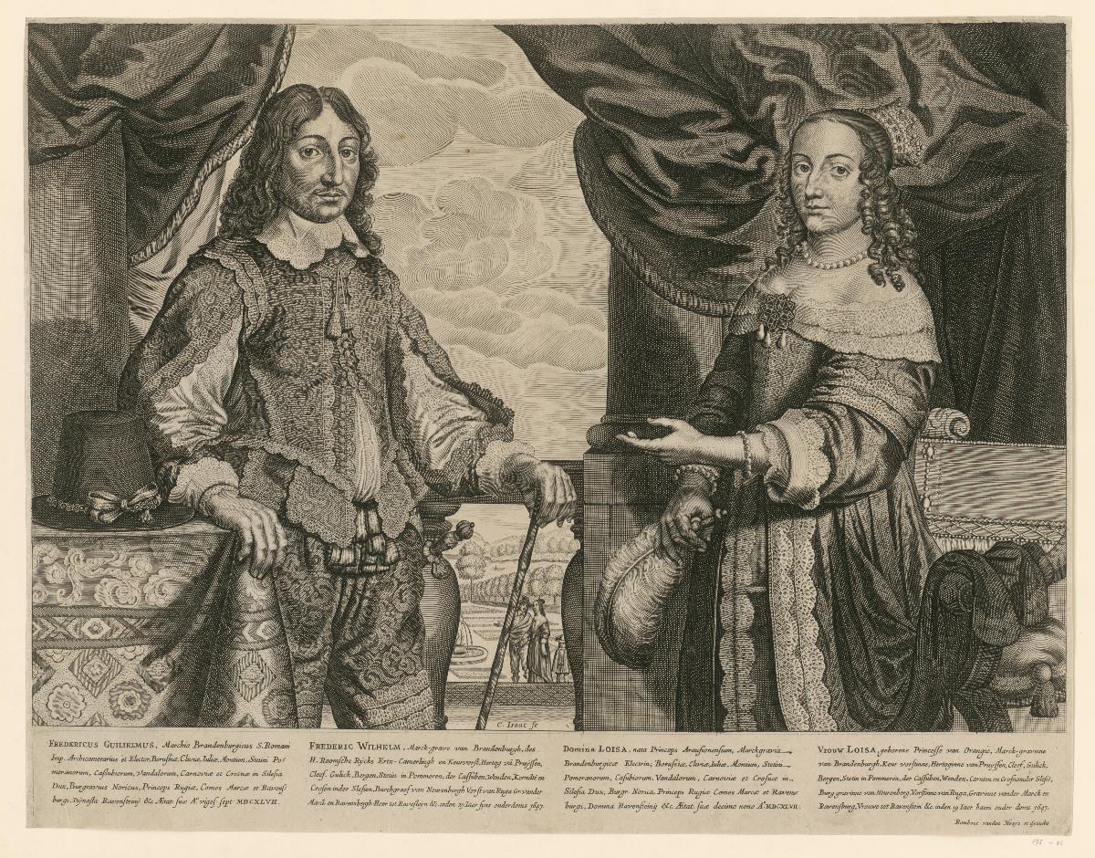 Doppelporträt Friedrich Wilhelm, Kurfürst von Brandenburg (Der Große Kurfürst), und seine Frau Luise Henriette von Oranien