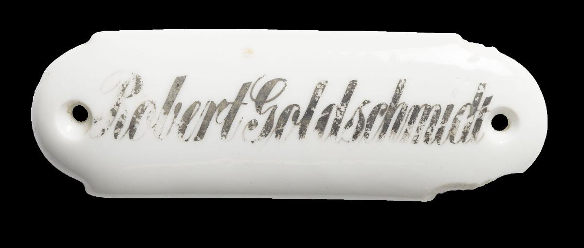 Namensschild "Robert Goldschmidt"