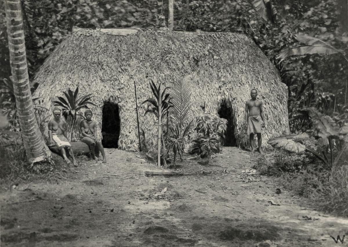 "Häuptlingshaus. Waira."