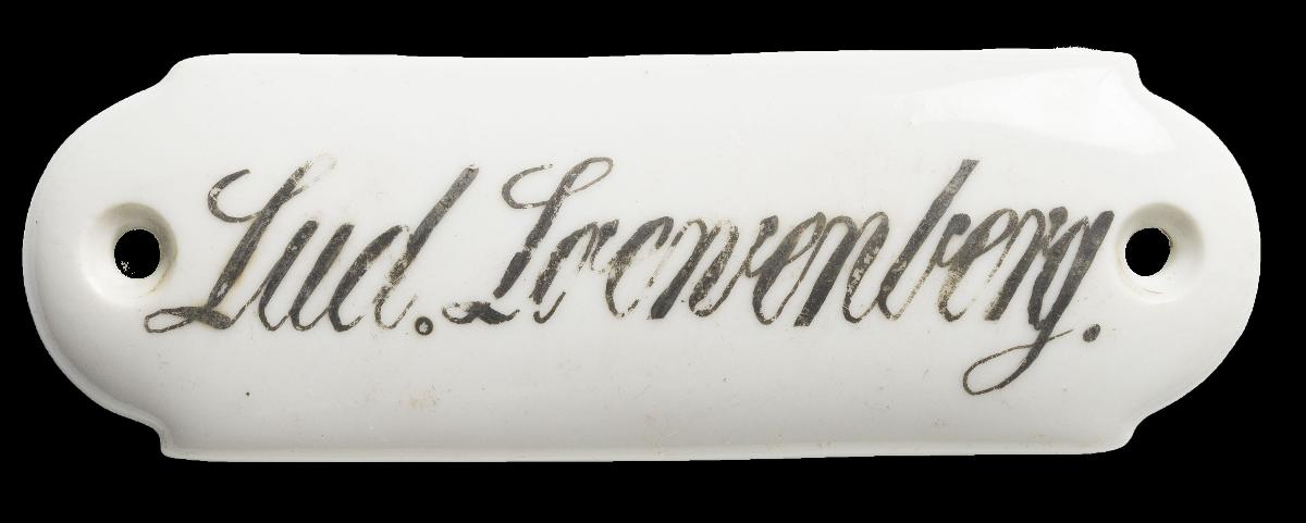 Namensschild "Lud. Loewenberg."