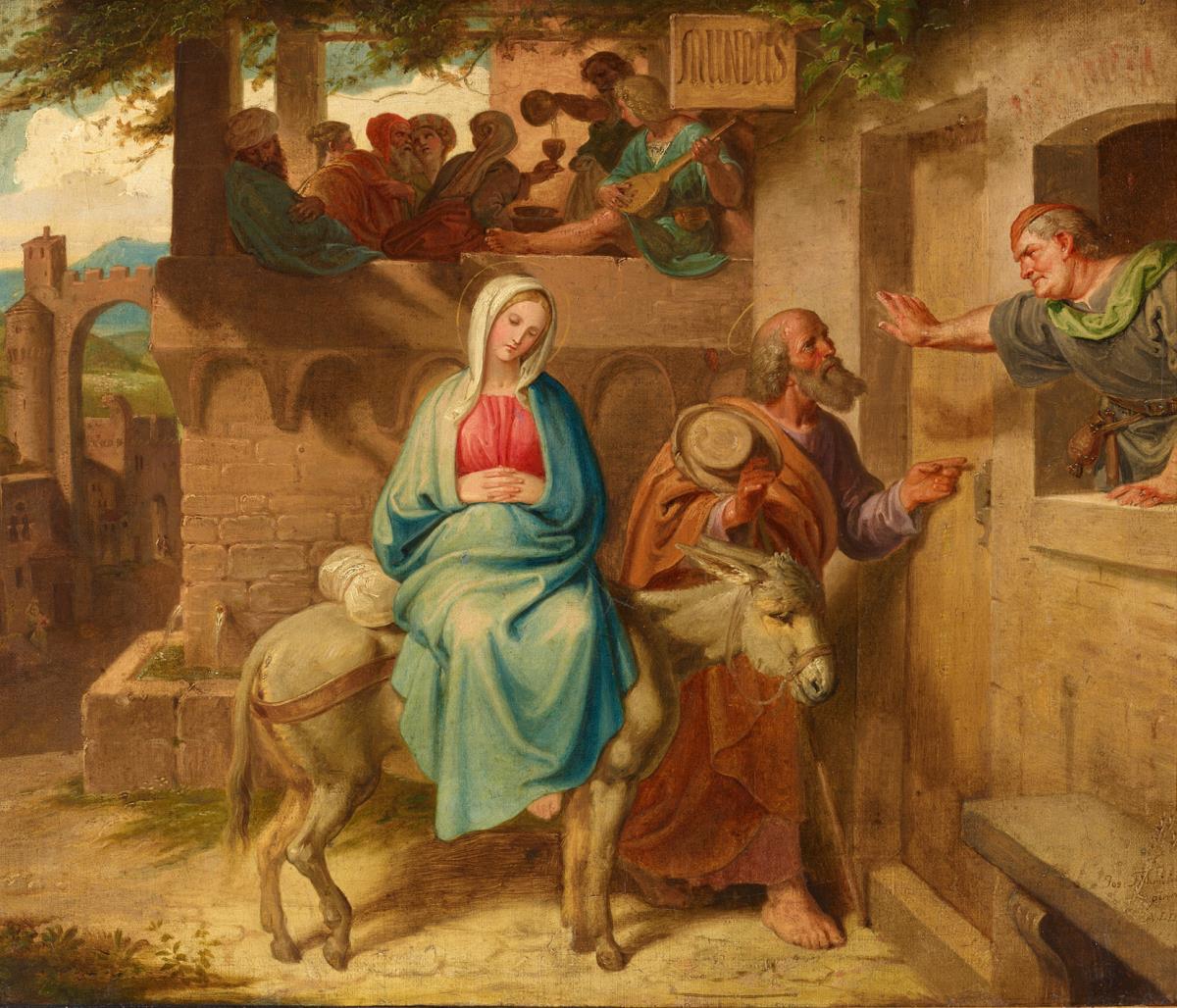 Die Herbergssuche in Bethlehem