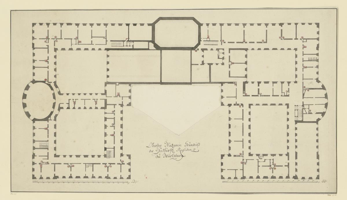 Grundriss der Würzburger Residenz