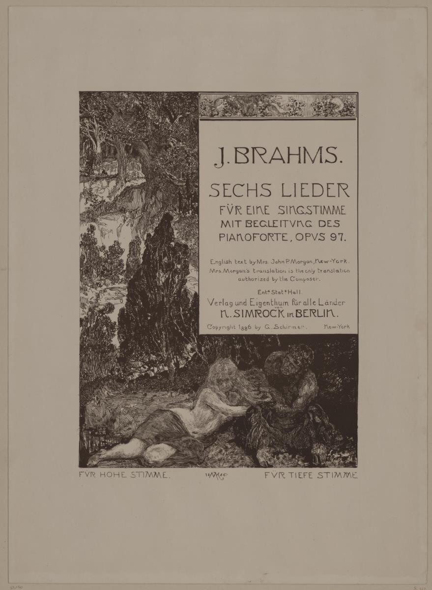 Satyr und Dryade. Johannes Brahms. Sechs Lieder