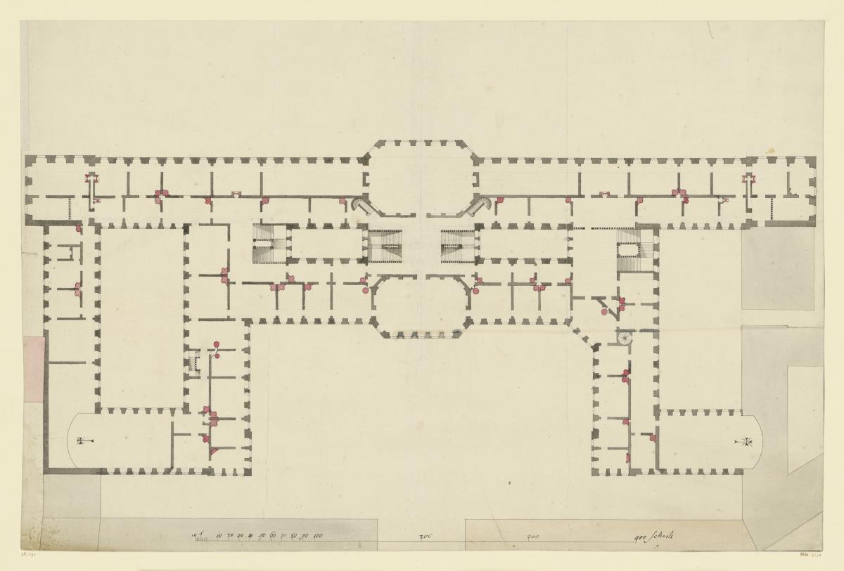 Umbauprojekt Wiener Hofburg, Grundriss, kleines Projekt, Variante I