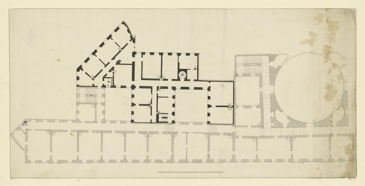 Umbauprojekt Reichskanzlei in Wien, Grundriss Innenraum
