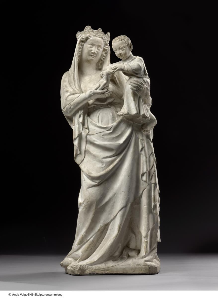 Stehende Maria mit Kind