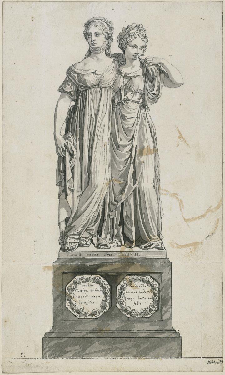 Das Doppelstandbild der Prinzessinnen Luise und Friederike von Preußen