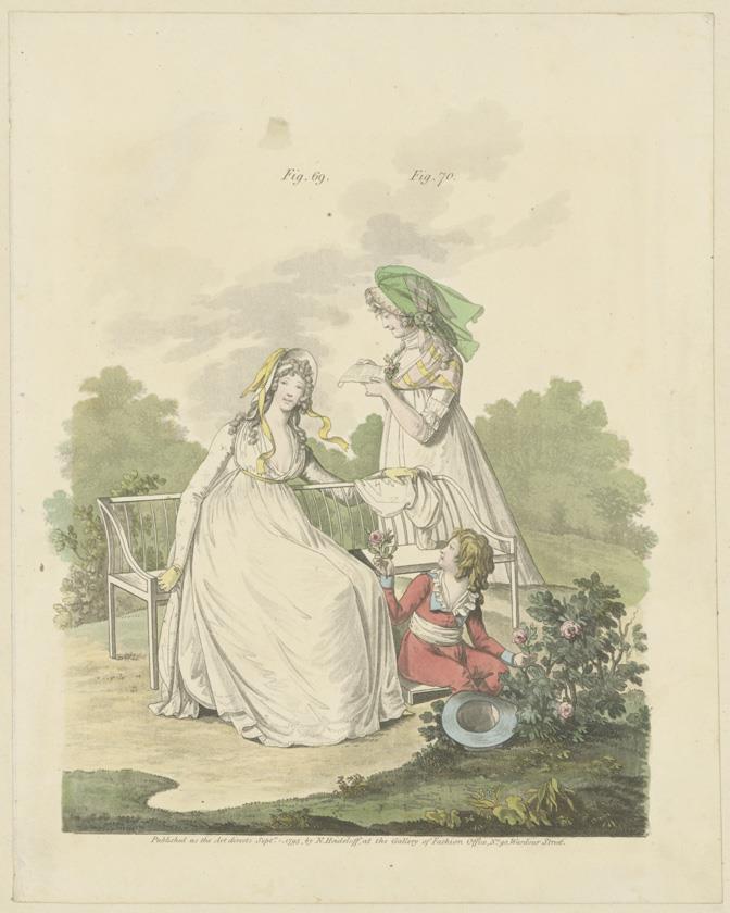 Gallery of Fashion, Fig. 69, 70: Morning Dresses