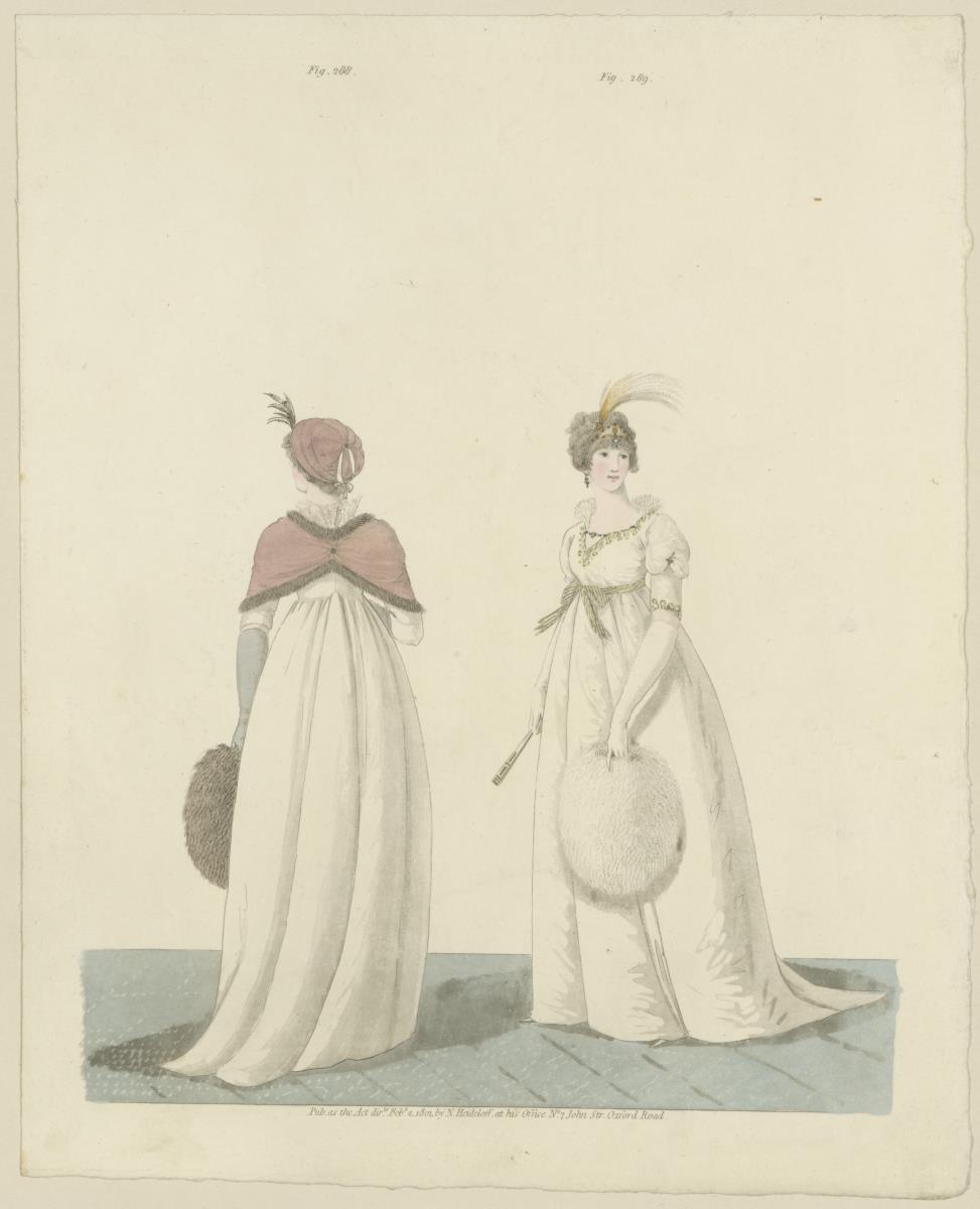 Gallery of Fashion, Fig. 288, 289: Morning Dress, Afternoon Dress