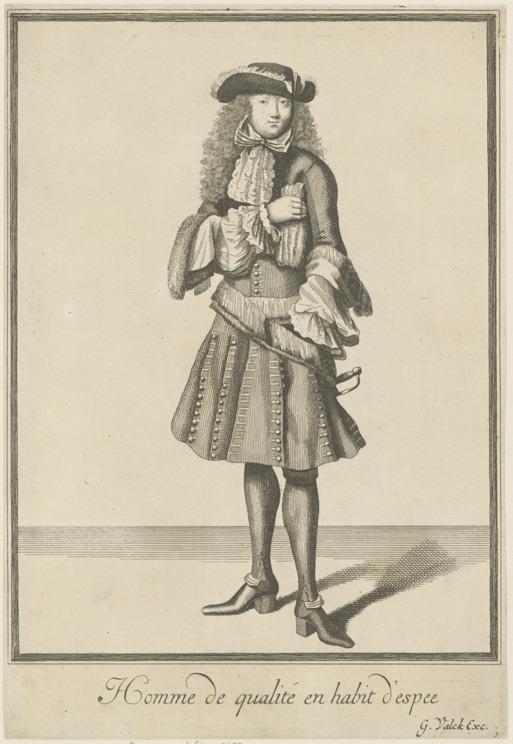 Homme de qualité en habit d'espée