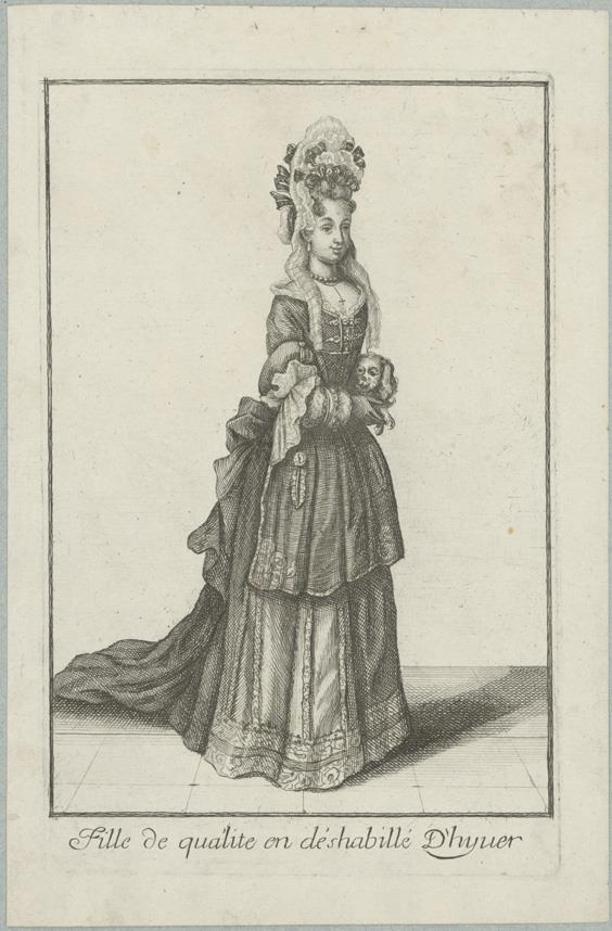 Fille de Qualité en déshabillé d'hyver