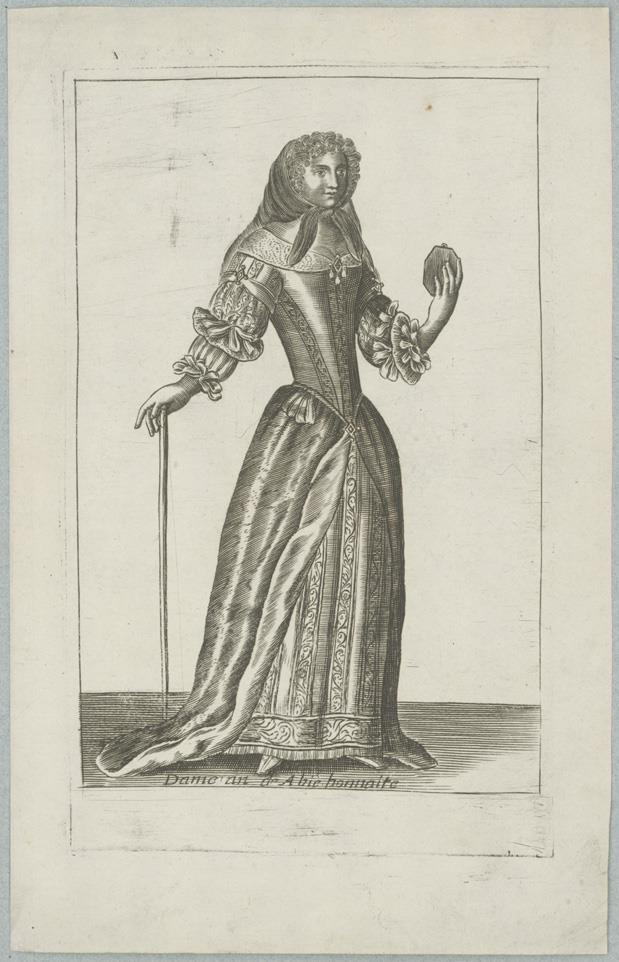 Dame en habit honnête