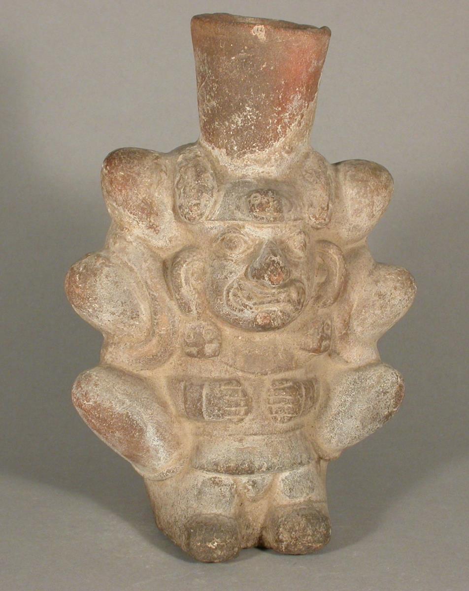 Anthropo-zoomorphe Figur im Gebirge
