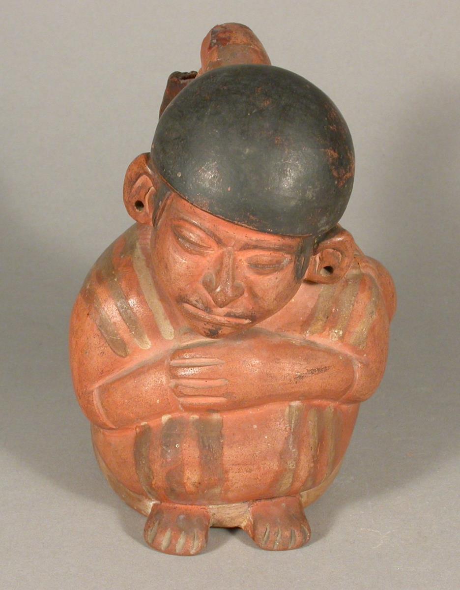 Sitzende anthropomorphe Figur, schlafend