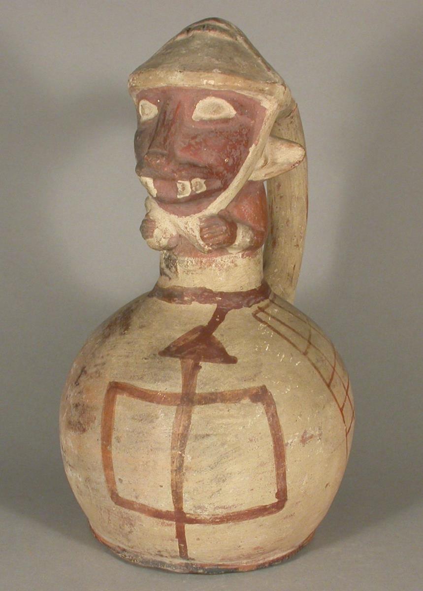 Applikation: anthropo-zoomorphe Figur