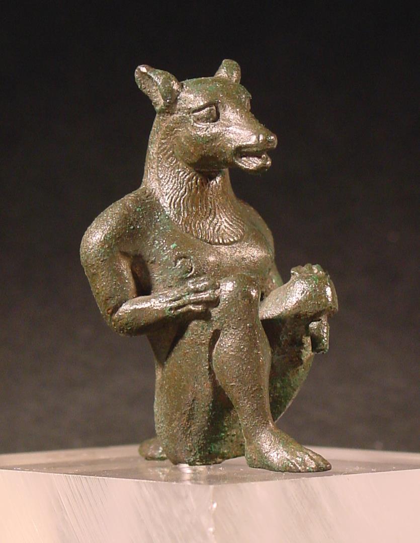 Etruskische Statuette eines hockenden Todesdämons